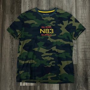 Nautica mens camouflage shirt ( large )